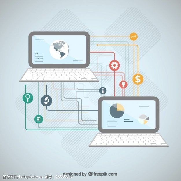 計(jì)算機(jī)信息網(wǎng)絡(luò)的設(shè)計(jì) 技術(shù)藍(lán)圖與視覺(jué)表達(dá)